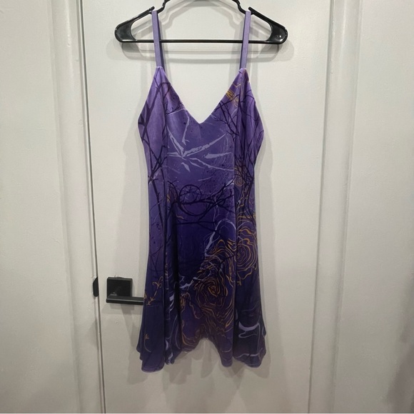 Blackmilk x The Witcher Yennefer Velvet Mini Strappy Dress Purple - Picture 2 of 4